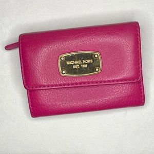 Michael Kors hot pink wallet